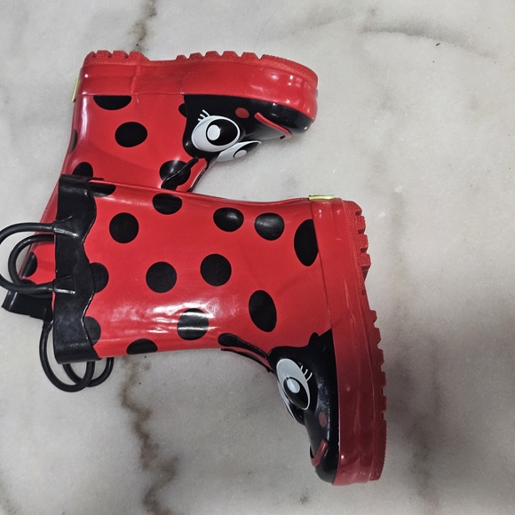 Western Chief Red and Black Ladybug Rain Boots - Picture 7 of 7